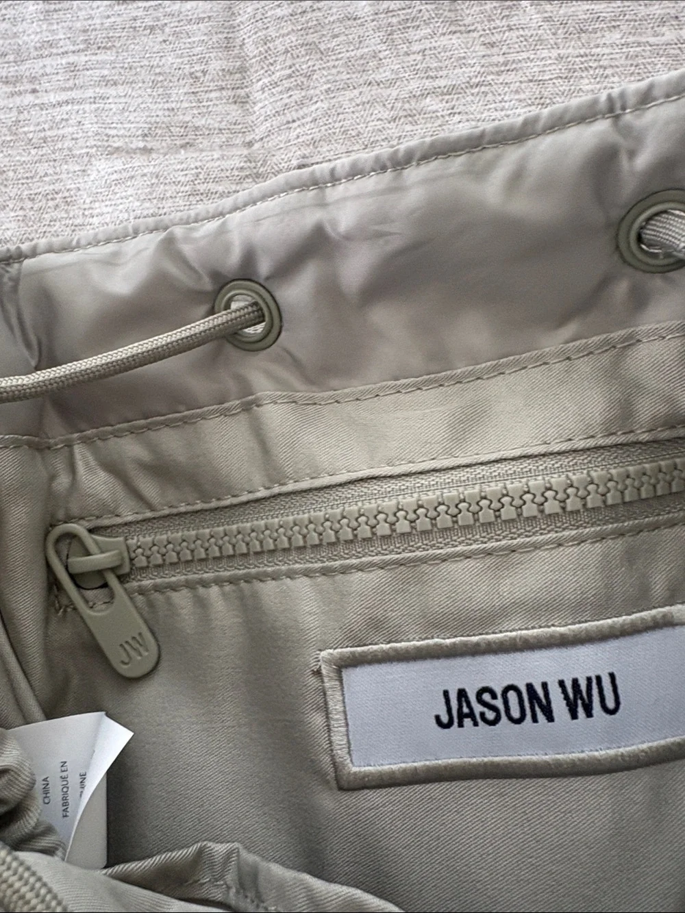 Jason Wu Quilted Puffer Crossbody/Tote in Light Green